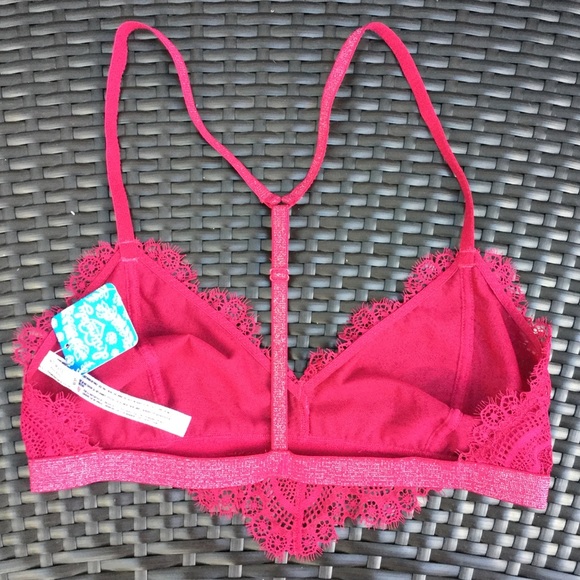 NWT Free People Swept Away Pink Soft Bralette - Picture 6 of 6